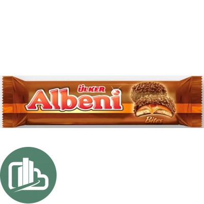 Albeni Bites Печенье с карамелью в мол.шоколаде с крошкой печенья 72гр 1/24