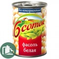 Фасоль Шесть соток 400гр Белая 1/24 ж/б