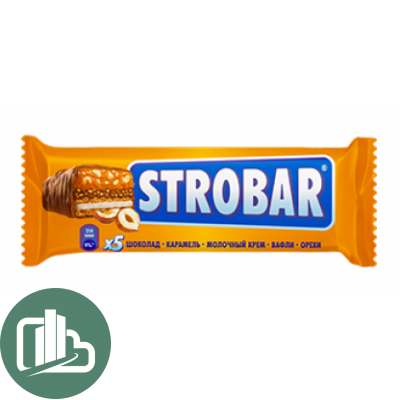 АРТ Шоколадный батончик 40гр STROBAR с орехами 1/18