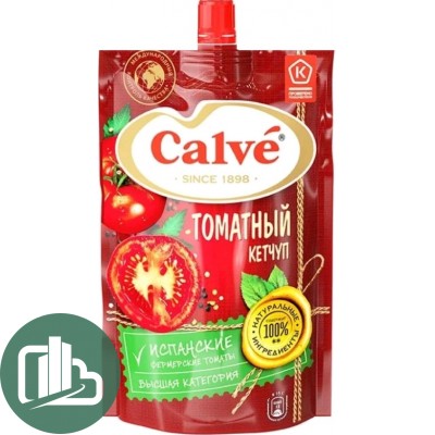 Кетчуп Calve Томатный 350гр 1/8