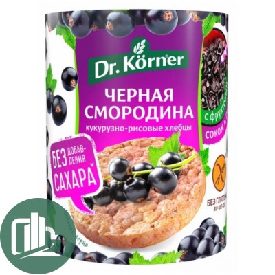 Хлебцы  Dr. Korner Черная смородина 100гр 1/10