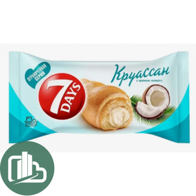 Круассаны 7day's 65 гр МАХ  Кокос 1/20