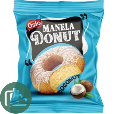 АТВ Пончик 45гр Manela DONUT с кокосовой стружкой и белым шоколадом 1/24 (6)