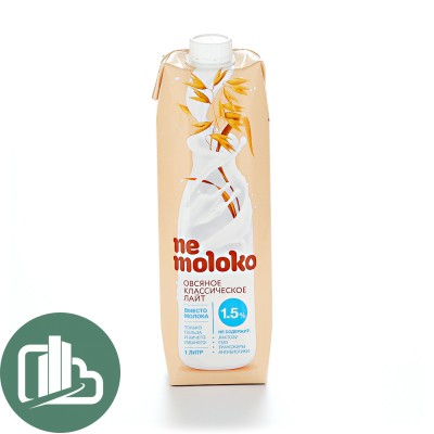Nemoloko овсяное классическое лайт 1,5% 1л 1/12