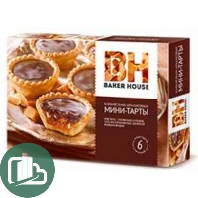 Мини Тарты BH 240гр С карамельно-арахисовой начинкой 1/8
