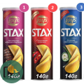 Лейс 140гр STAX ассорти 1/9