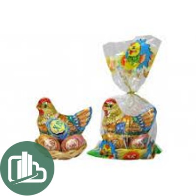 Шоколадный набор ХВ Курочка с шок. яйцами 120гр 1/12