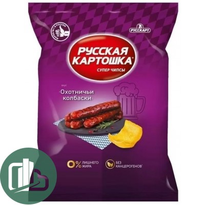 Русская картошка 140гр 1/9 Охотничьи Колбаски