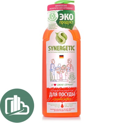 Synergetic Антиб. гель для мытья посуды Сочный арбуз, 1 лSynergetic 