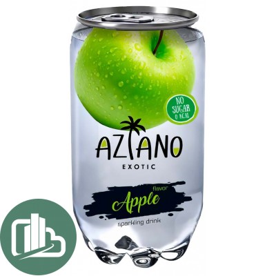 Aziano газ 0,35л 1/12 Яблоко