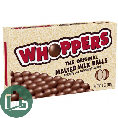 Whoppers 141гр Шарики покрытые шоколадом 1/12 ИМПОРТ