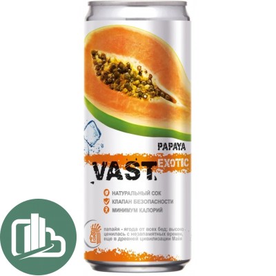 VAST 0,33л ж/б Папайя 1/12