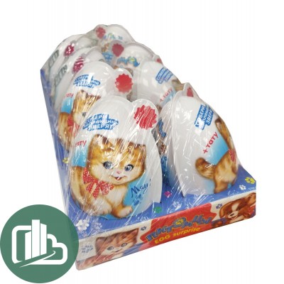 Яйцо с игрушкой питомцы 30гр 1/8
