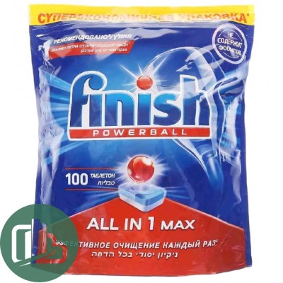 Средство для мытья посуды Finish Powerball All in1 Max  посудомоечных машинах 1040гр