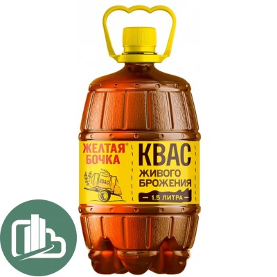 Квас Желтая Бочка 1,5л 1/6