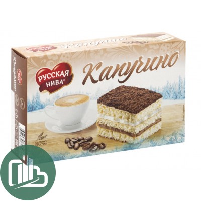 Торт "Русская Нива" Капучино 300гр 1/12