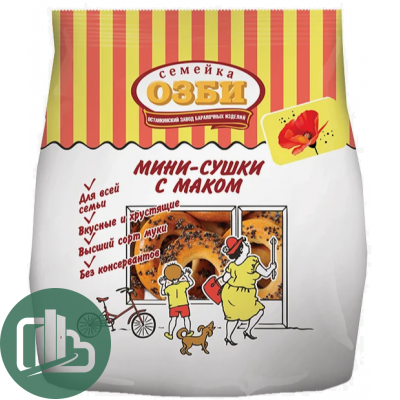 ОЗБИ Мини-сушки с маком 150гр 1/12
