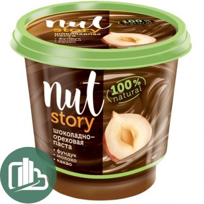Яшкино Паста ореховая Nut Story с добав. какао 350гр 1/12