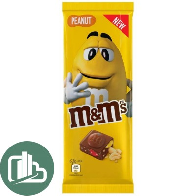 M&M's Шоколаная плитка Пинат 165гр 1/16