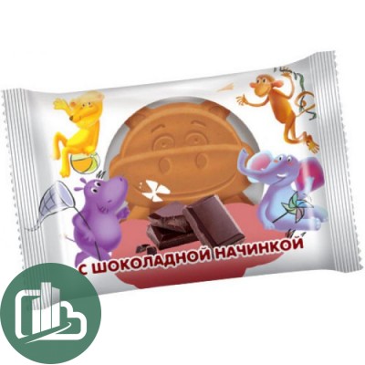 Яшкино Пирожные с шоколадной начинкой 30гр 1/56