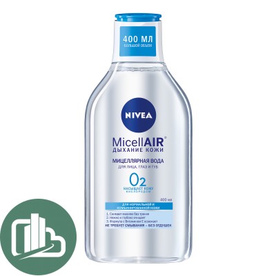 Nivea Micel air дыхание кожи мицеллярная вода 400мл