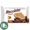 Вафли Biscolata Veni Trio с молочной ореховой начинкой 20гр 1/24