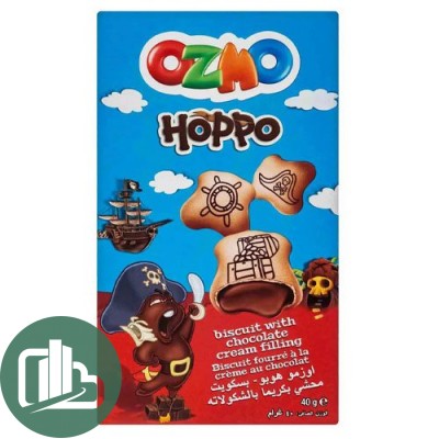 Печенье OZMO Hoppo Chocolate с наполнителем из шоколадного крема 40гр 1/12