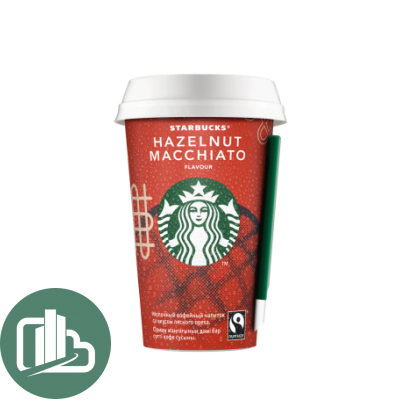 Молочный кофейный напиток STARBUCKS HAZELNUT MACCHIATO 220мл 1/10