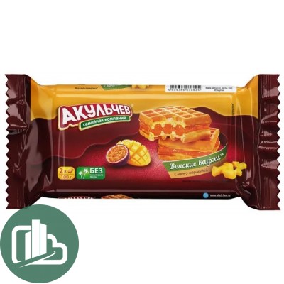 Вафли Венские Манго Маракуйей  100г 1/22