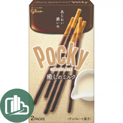 Палочки шок. Pocky Chocolate и Топленое молоко 77,6гр 1/10