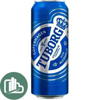 Туборг Green 0,45л Б/А 1/24 ж/б