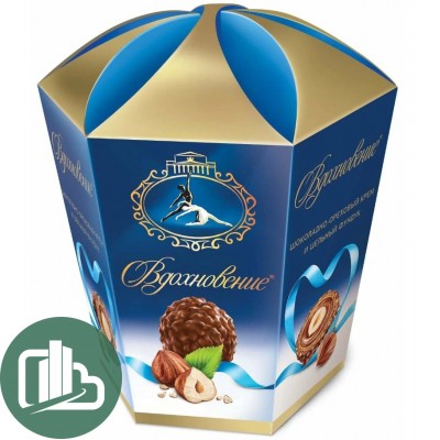 Баб. Вдохновение 150гр. шок.орех.цел. фунд. Фонарик 1/6