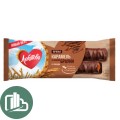 Любятово печенье 50гр с карамелью со вкусом брауни в глазури 1/12 (4)