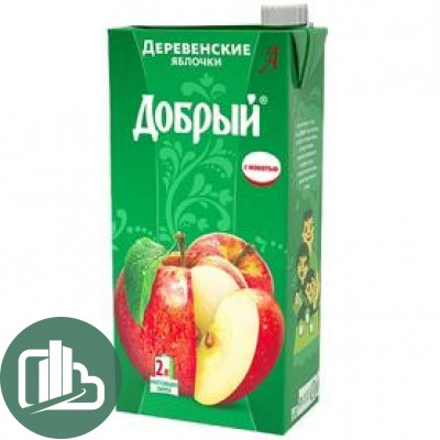 Добрый 2л яблоко деревенское 1/6
