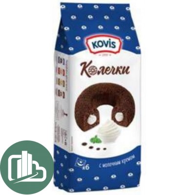 Kovis Колечки с молочным кремом 240гр 1/6