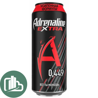 Адреналин Раш 0,449л EXTRA ENERGY (Красный) 1/12
