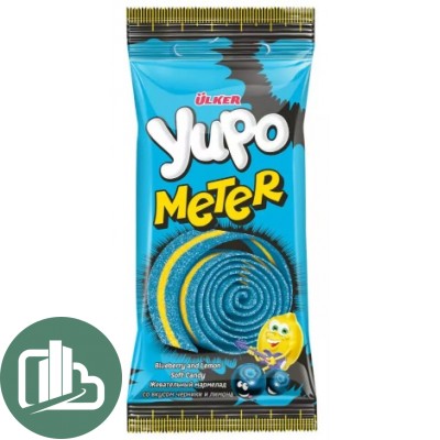 YUPO METER Жевательный мармелад 50гр Черника Лимон 1/24 (6)