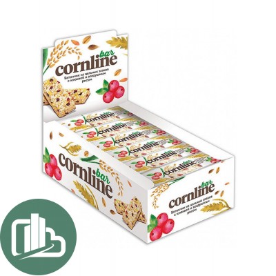 Яшкино Батончик 30гр Cornline Корнлайн клюква 1/18 Яшкино