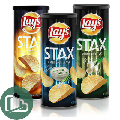 Лейс STAX Ассорти 140гр 1/9