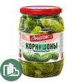 Знаток огурцы Корнишоны маринованные Selection 670гр ст 1/12