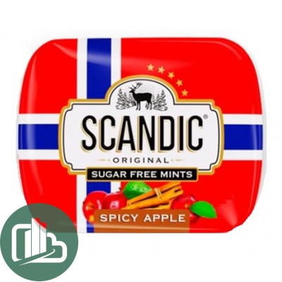 Scandic конфеты пряное яблоко  14гр 1/18
