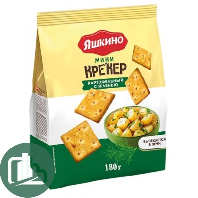 Яшкино Крекер Картофельный с Зеленью мини 180гр 1/16