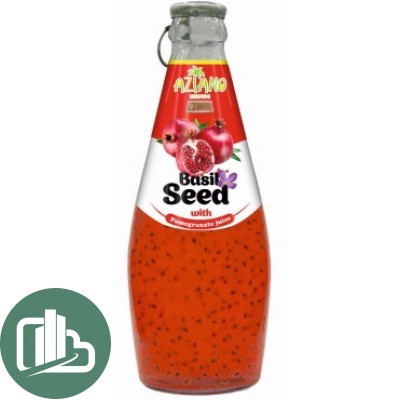 Нектар 30% Aziano Гранат с семенами базилика 290мл 1/24 Garnet Juice with Basil Seed Drink