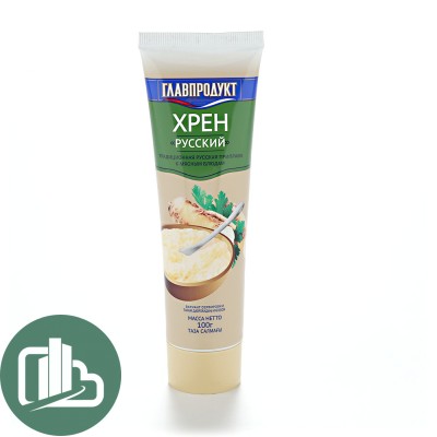 Хрен в тубе русский главпродукт 100гр 1/12