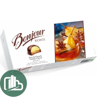 Десерт Bonjour суфле 232гр Груша с ванилью 1/9