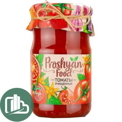 Proshyan Food 650гр Томаты очищенные 1/12 Прошян