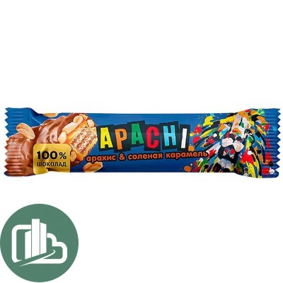 Яшкино батончик APACHI 40гр арахис и соленая карамель 1/15
