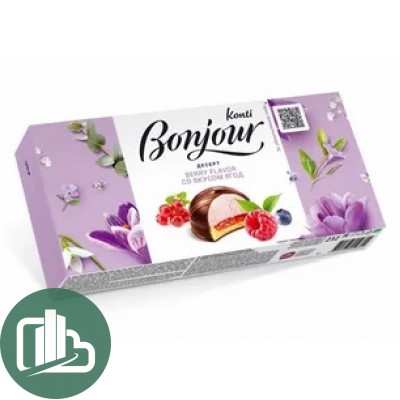 Десерт Bonjour суфле 232гр Сливочный виноград 1/9