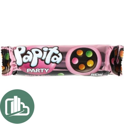 Печенье PAPITA Клубничный с драже 63гр 1/24