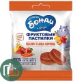 Мармелад Бонди 30гр Фруктовые пастилки яблоко тыква морковь 1/90 Яшкино